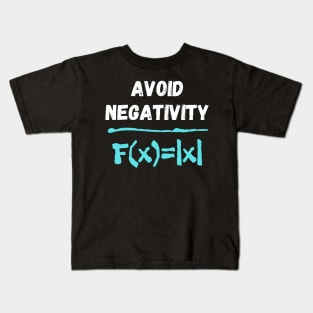 Avoid Negativity Formula Funny Math Equation Kids T-Shirt